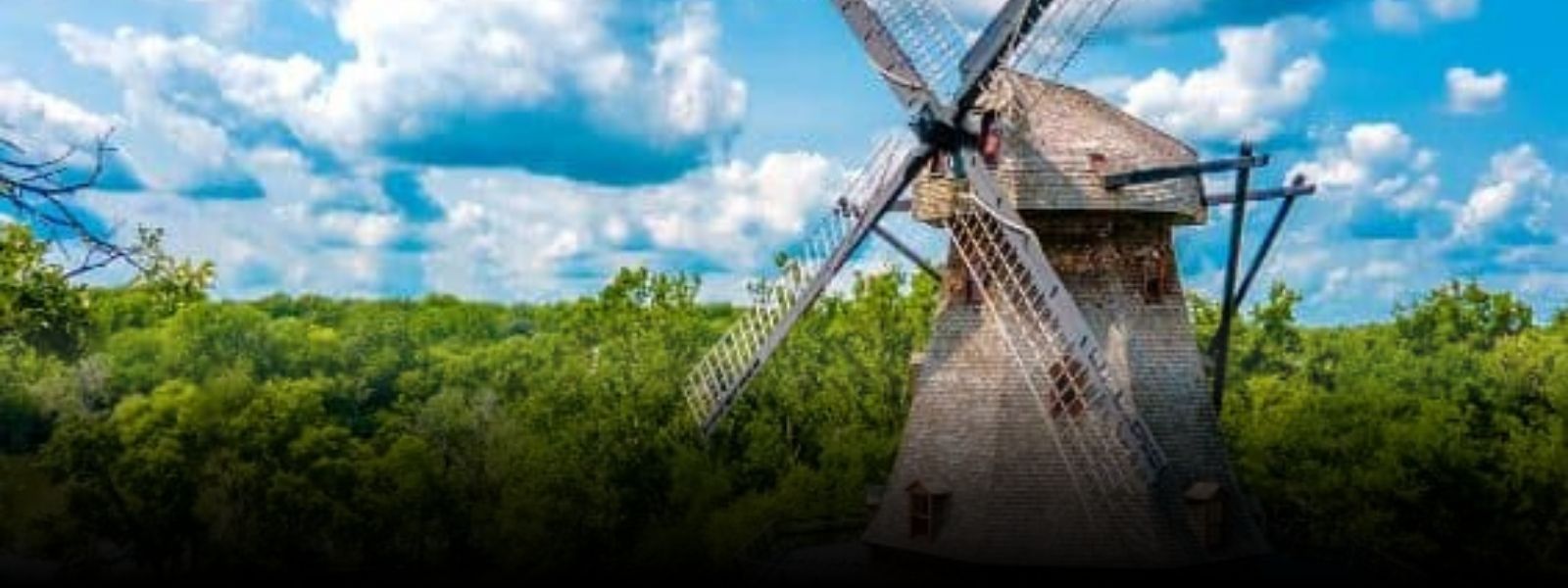 Fabyan Windmill in Fabyan East Forest Preserve of Batavia, Illinois